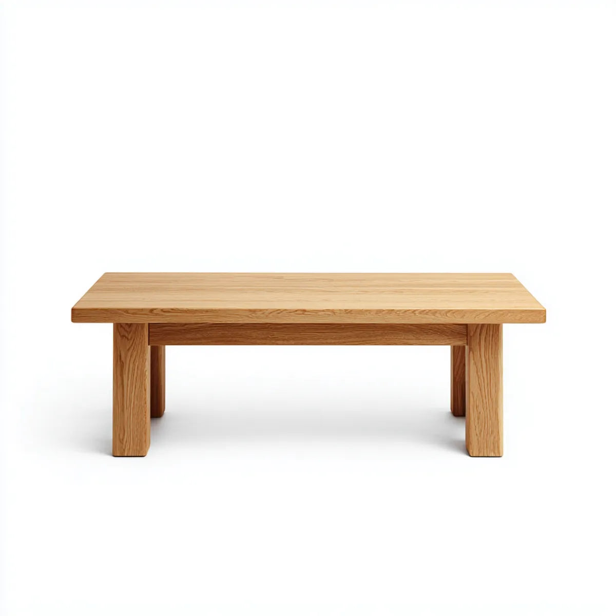 Stolik kawowy, Prostokątny stolik kawowy w dębie naturalnym 120 x 60 x 45 cm